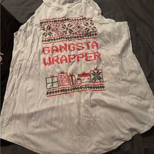 District White Tank with Red Graphic